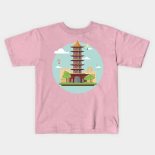 the asian tower Kids T-Shirt